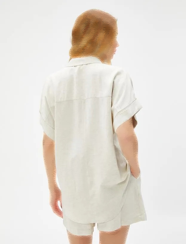 پیراهن آستین کوتاه زنانه کد  3SAK60023PW