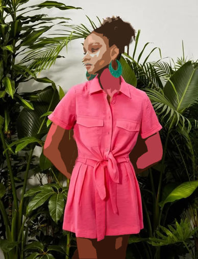 پیراهن آستین کوتاه زنانه کوتون Koton کد 3SAK60001EW