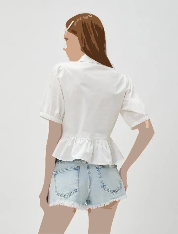 پیراهن آستین کوتاه زنانه کد 3SAL60020IW