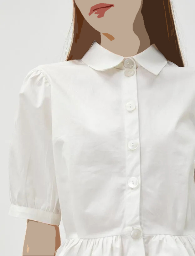 پیراهن آستین کوتاه زنانه کد 3SAL60020IW