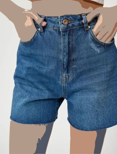 شلوارک جین زنانه کوتون Koton کد 3SAL40174MD