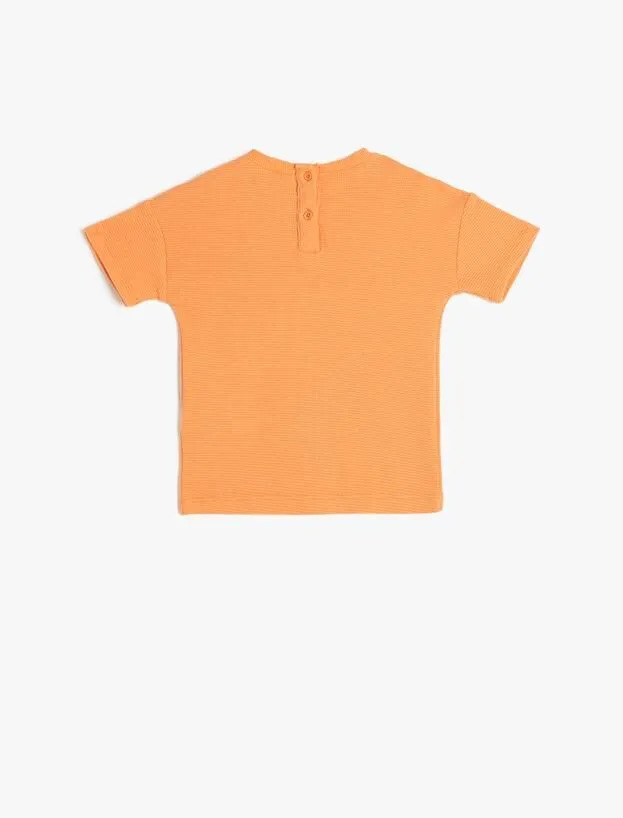 تی شرت آستین کوتاه نوزادی پسرانه کد 3SMB10255TK