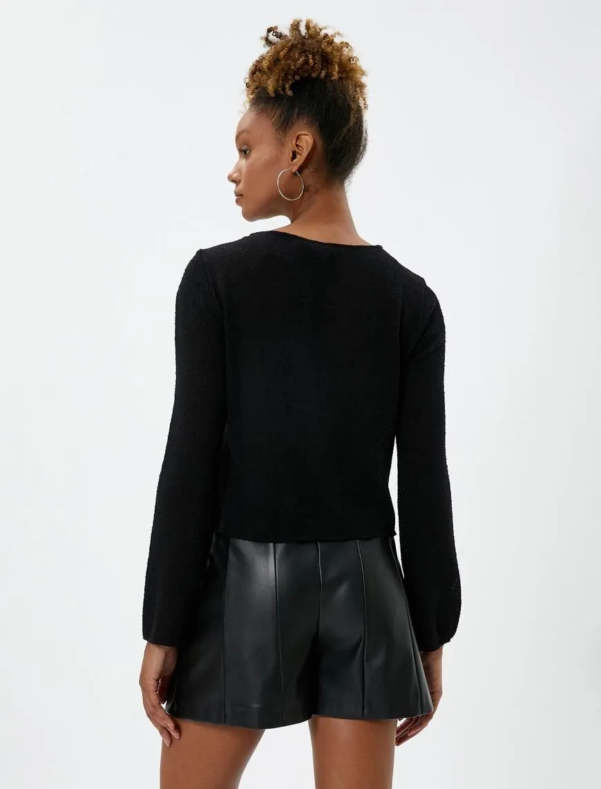 تی شرت آستین بلند زنانه کوتون Koton کد 4WAL10168IK