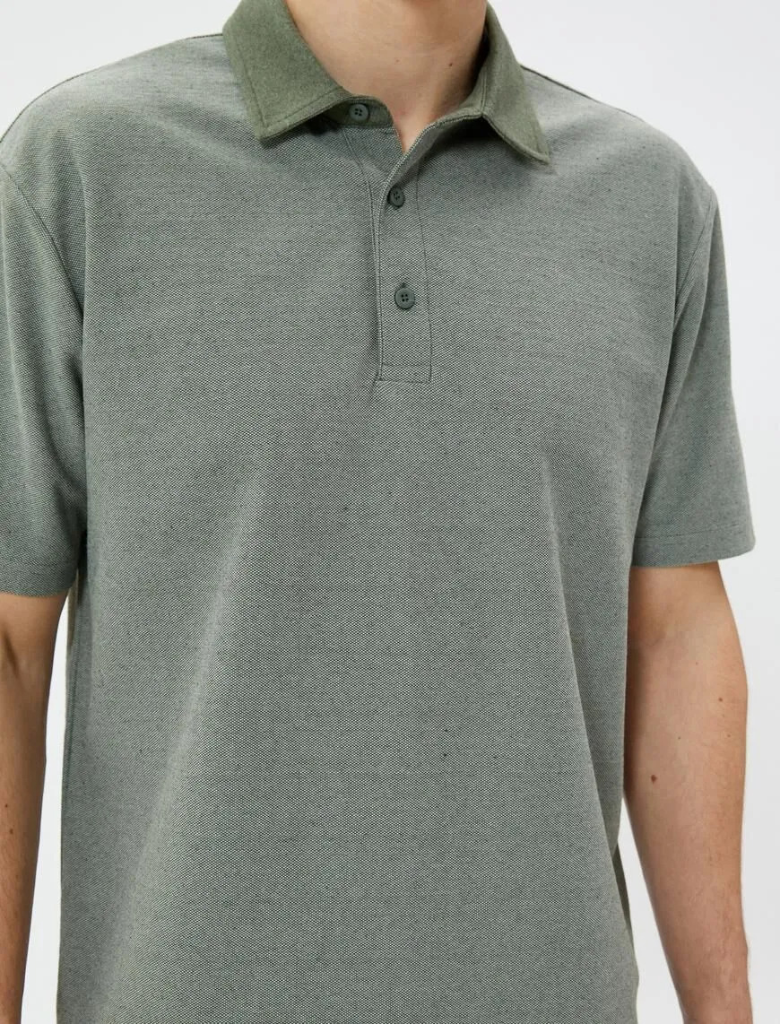 پولوشرت آستین کوتاه بیسیک مردانه 3SAM10156MK