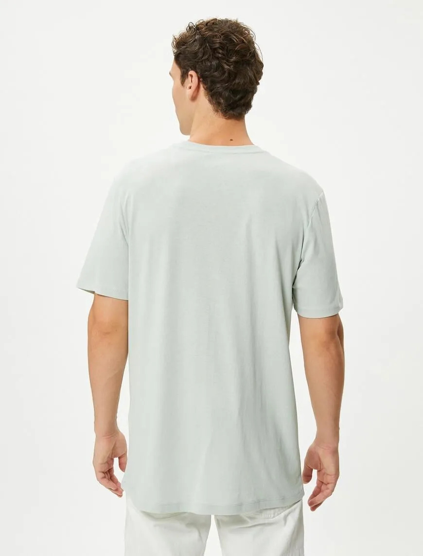 تیشرت آستین کوتاه مردانه کوتون Koton کد 4WAM10113HK