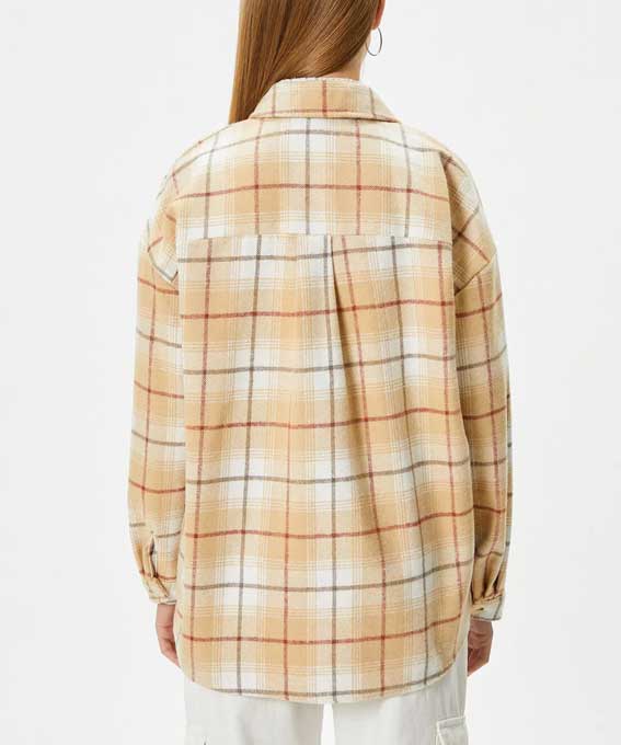 شکت کراپ چهارخونه زنانه کوتون Koton کد 4WAL60054IW