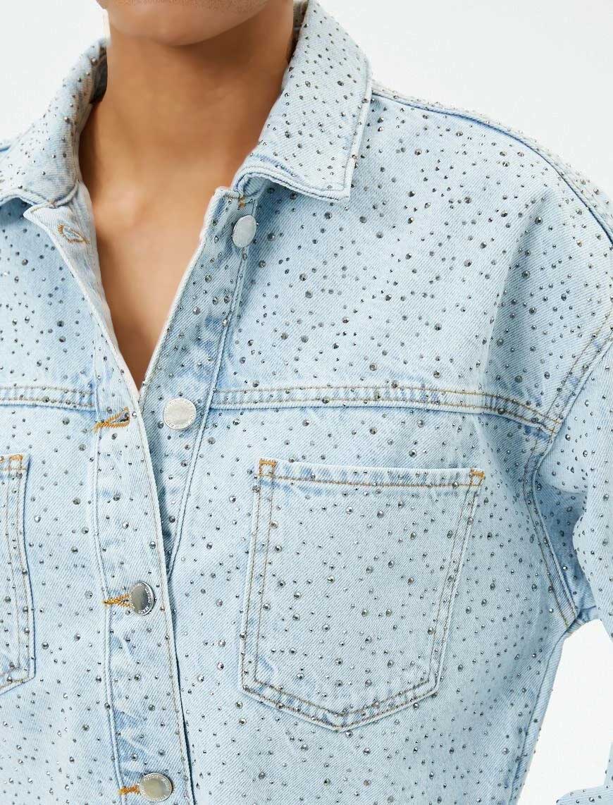 کت کراپ زنانه کوتون Koton کد 4SAL50017MD