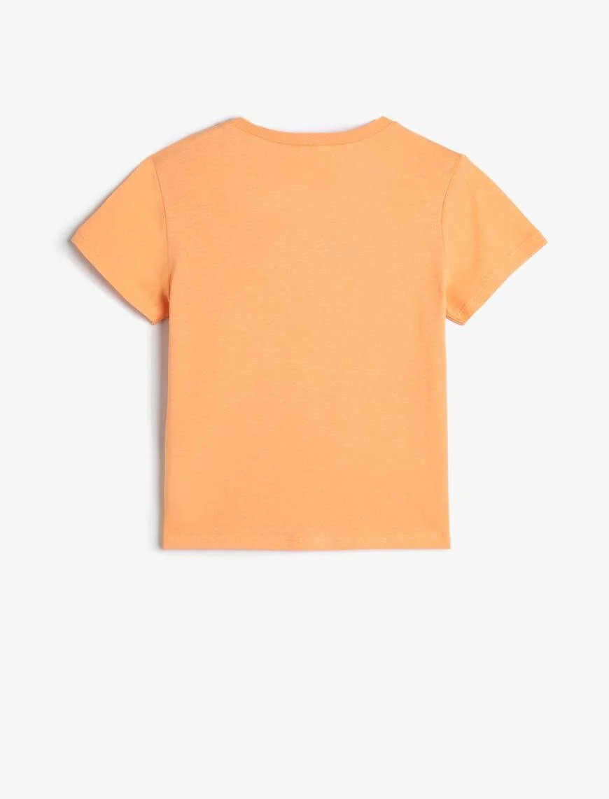 تیشرت آستین کوتاه دخترانه کوتون Koton کد 4SKG10028AK