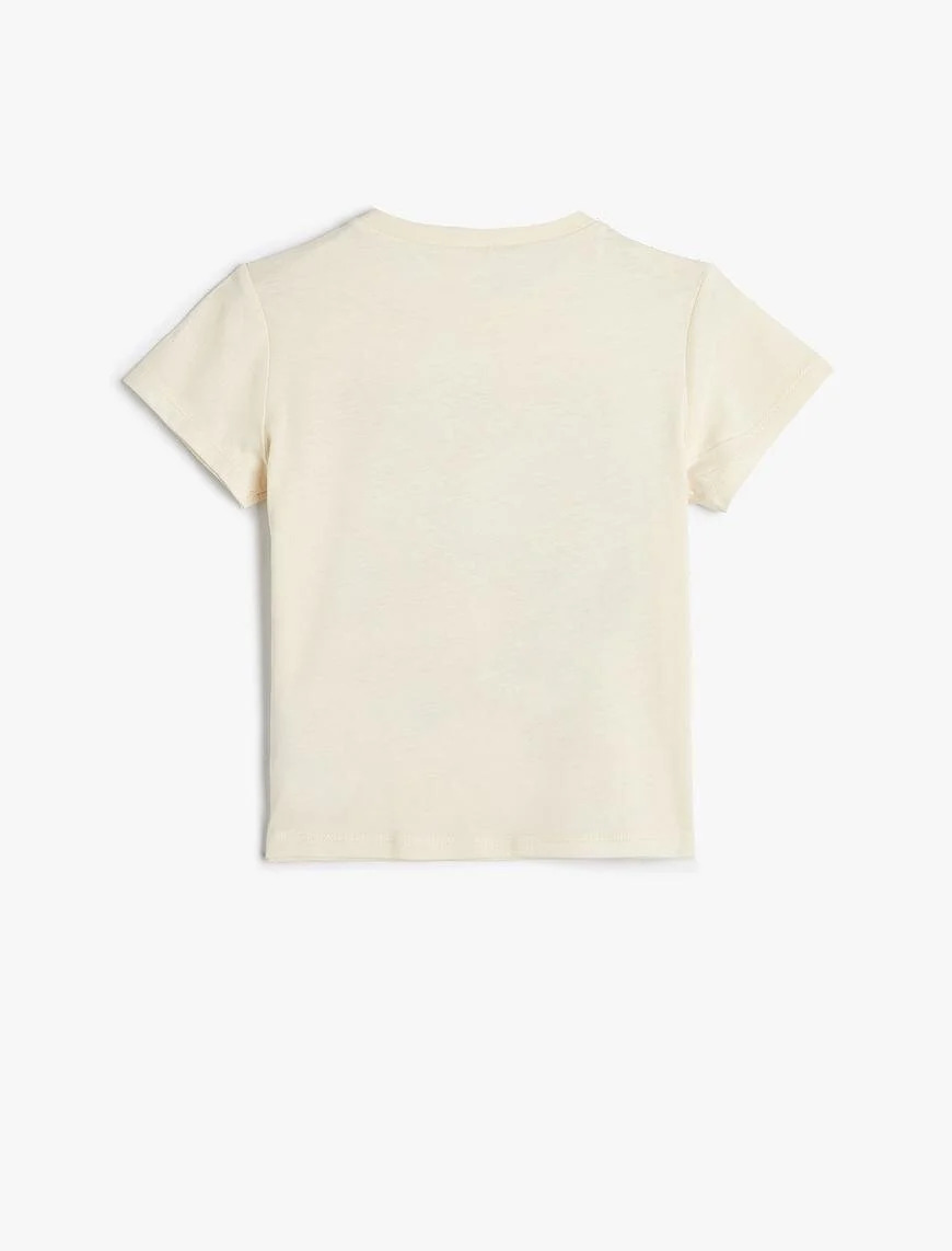 تیشرت آستین کوتاه دخترانه کوتون Koton کد 4SKG10110AK