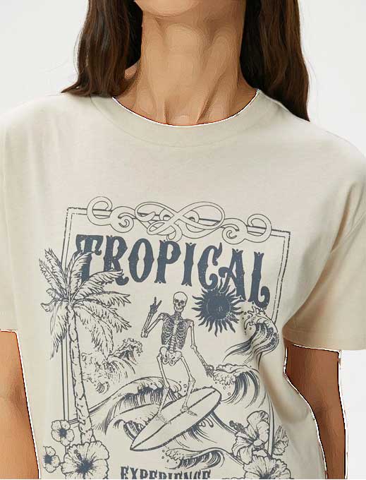 تیشرت زنانه کوتون Koton کد 4SAL10052IK