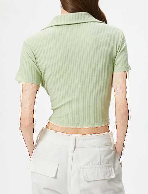 کراپ تیشرت زنانه کوتون Koton کد 4SAL10061IK