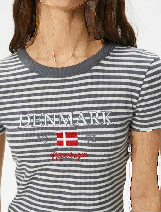 کراپ تیشرت زنانه کوتون Koton کد 4SAL10072IK