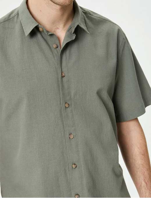 پیراهن آستین کوتاه مردانه کوتون Koton کد 4SAM60001HW