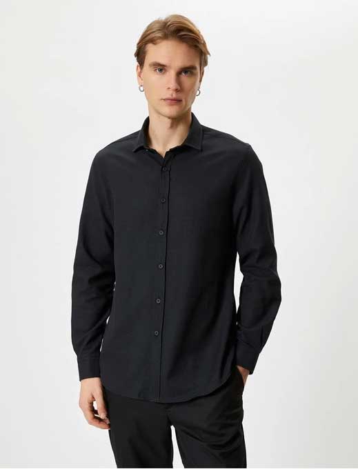 پیراهن اسلیم فیت مردانه کوتون Koton کد 4SAM60007HW