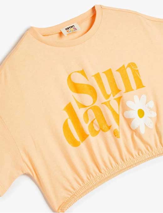 کراپ تیشرت  دخترانه کوتون Koton کد 4SKG10074AK