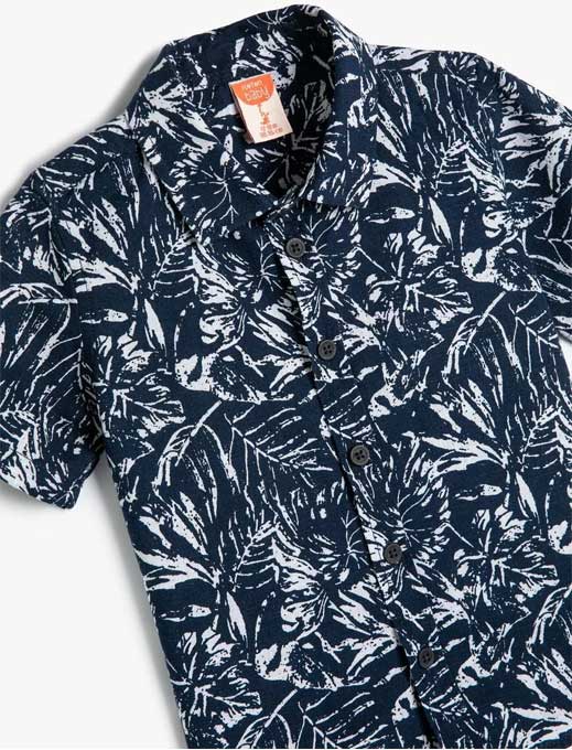 پیراهن آستین کوتاه نوزاد پسر کوتون Koton کد 4SMB60002TW