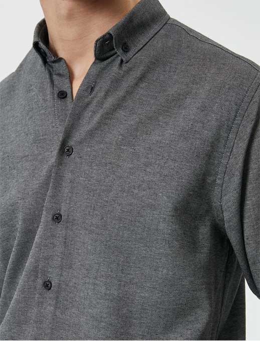 پیراهن مردانه اسلیم فیت مردانه کوتون Koton کد 4SAM60023HW