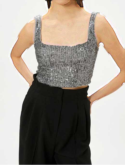 کراپ تاپ پولکی زنانه کوتون Koton کد 4SAK30001FK