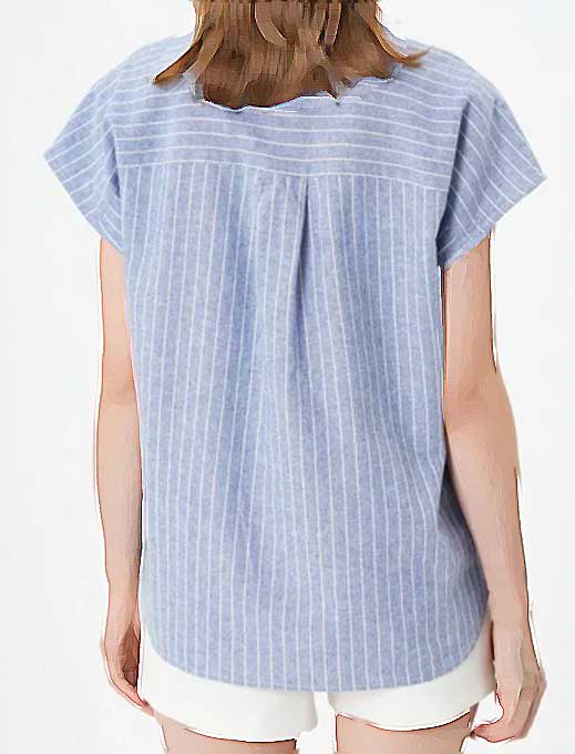 شومیزآستین کوتاه زنانه کوتون Koton کد 4SAK60001EW