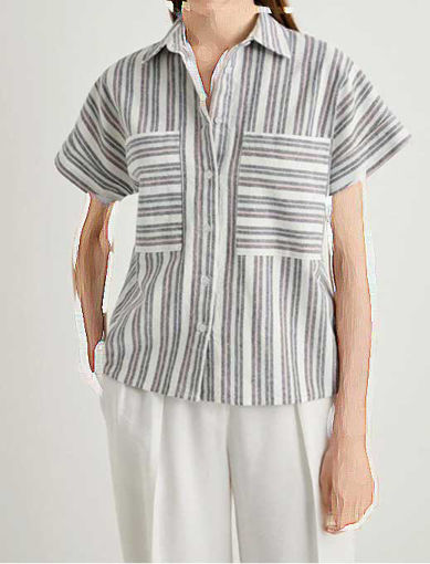 شومیز آستین کوتاه زنانه کوتون Koton کد 4SAK60008PW