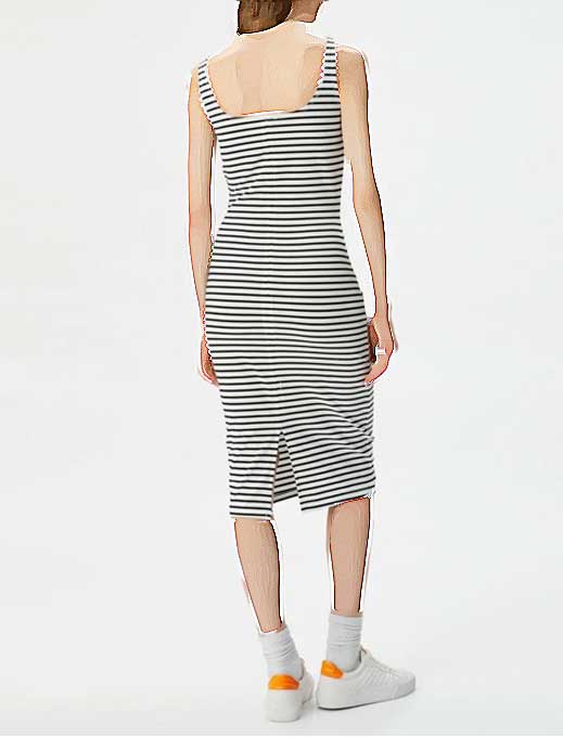 پیراهن میدی زنانه کوتون Koton کد 4SAK80011EK