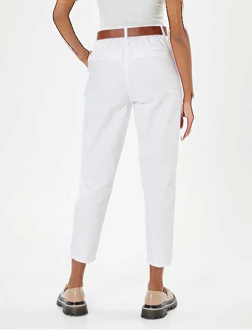 شلوار مام فیت کتان زنانه کوتون Koton کد 4SAL40008MW