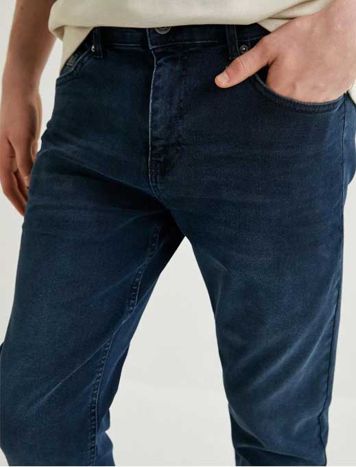 شلوار جین اسلیم فیت برد مردانه کوتون Koton کد 4SAM40039ND