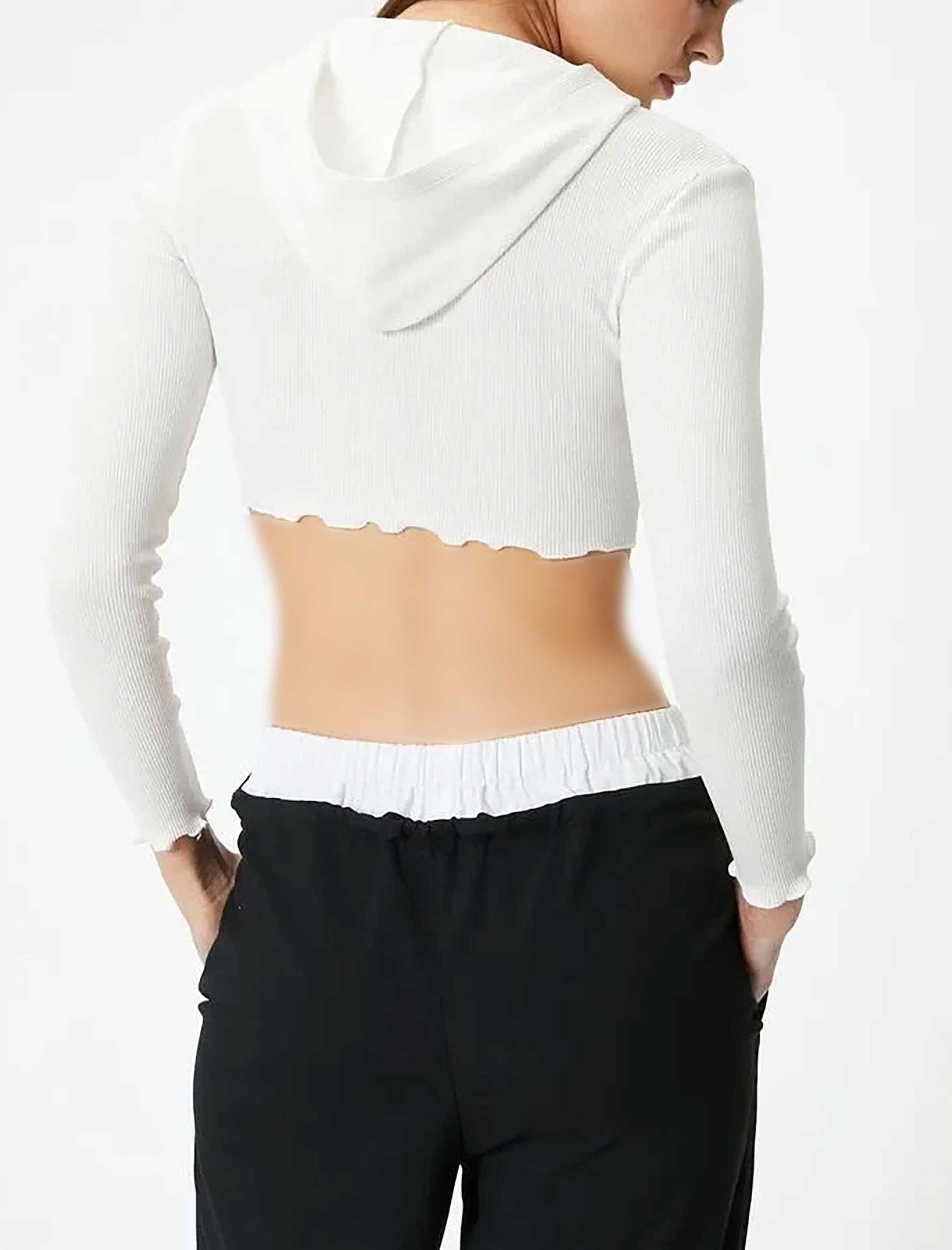 سویشرت جلو زیپ دار زنانه کوتون Koton کد 5WAL90001IK