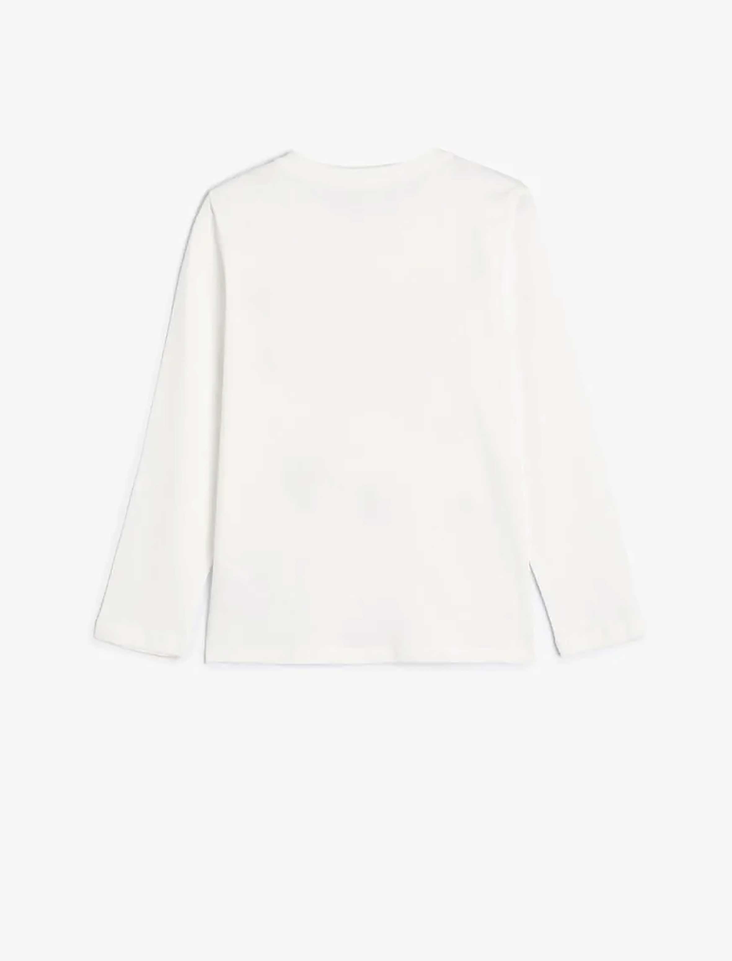 تیشرت آستین بلند طرح دار دخترانه کوتون Koton کد 5WKG10249AK