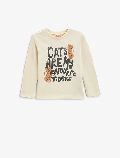 بلوز آستین بلند طرحدار نوزاد دختر کوتون Koton کد 5WMG10070AK