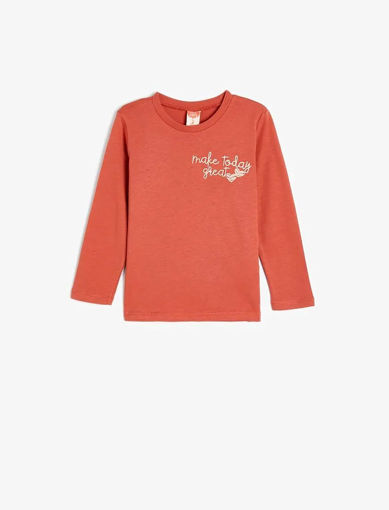 بلوز آستین بلند طرحدار  نوزاد دختر کوتون Koton کد 5WMG10072AK