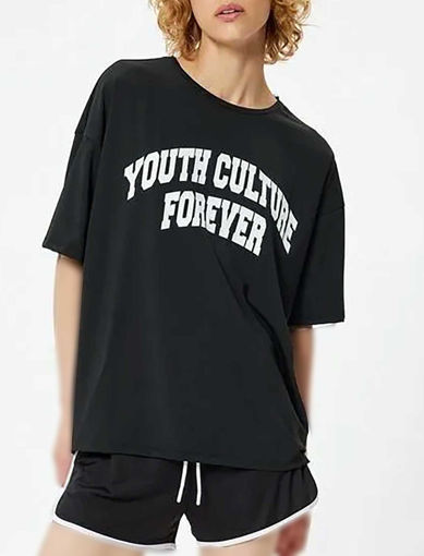 تی شرت طرحدار زنانه کوتون Koton کد 5WAK10115NK