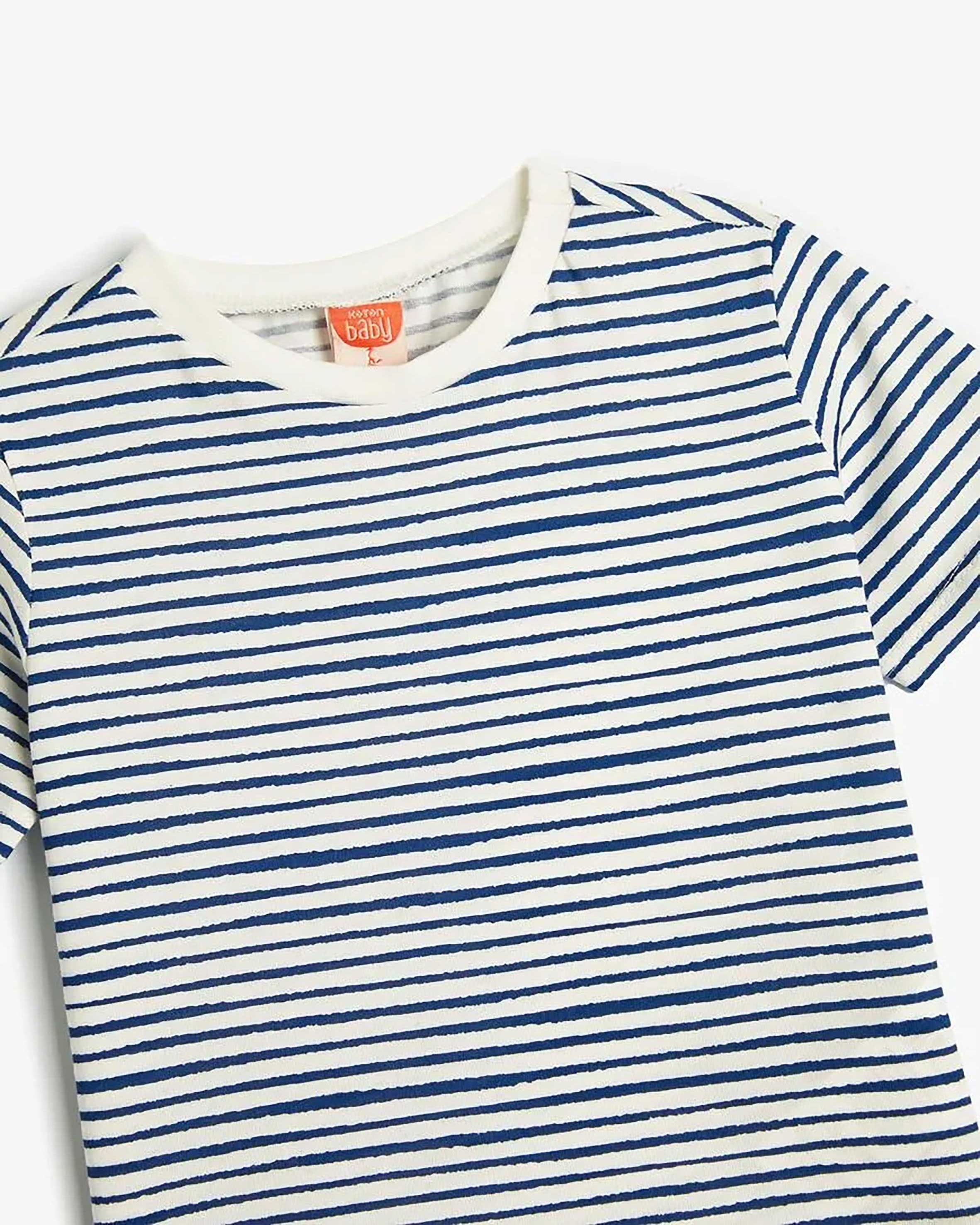 تیشرت راه راه نوزاد پسر کوتون Koton کد 4SMB10059TK