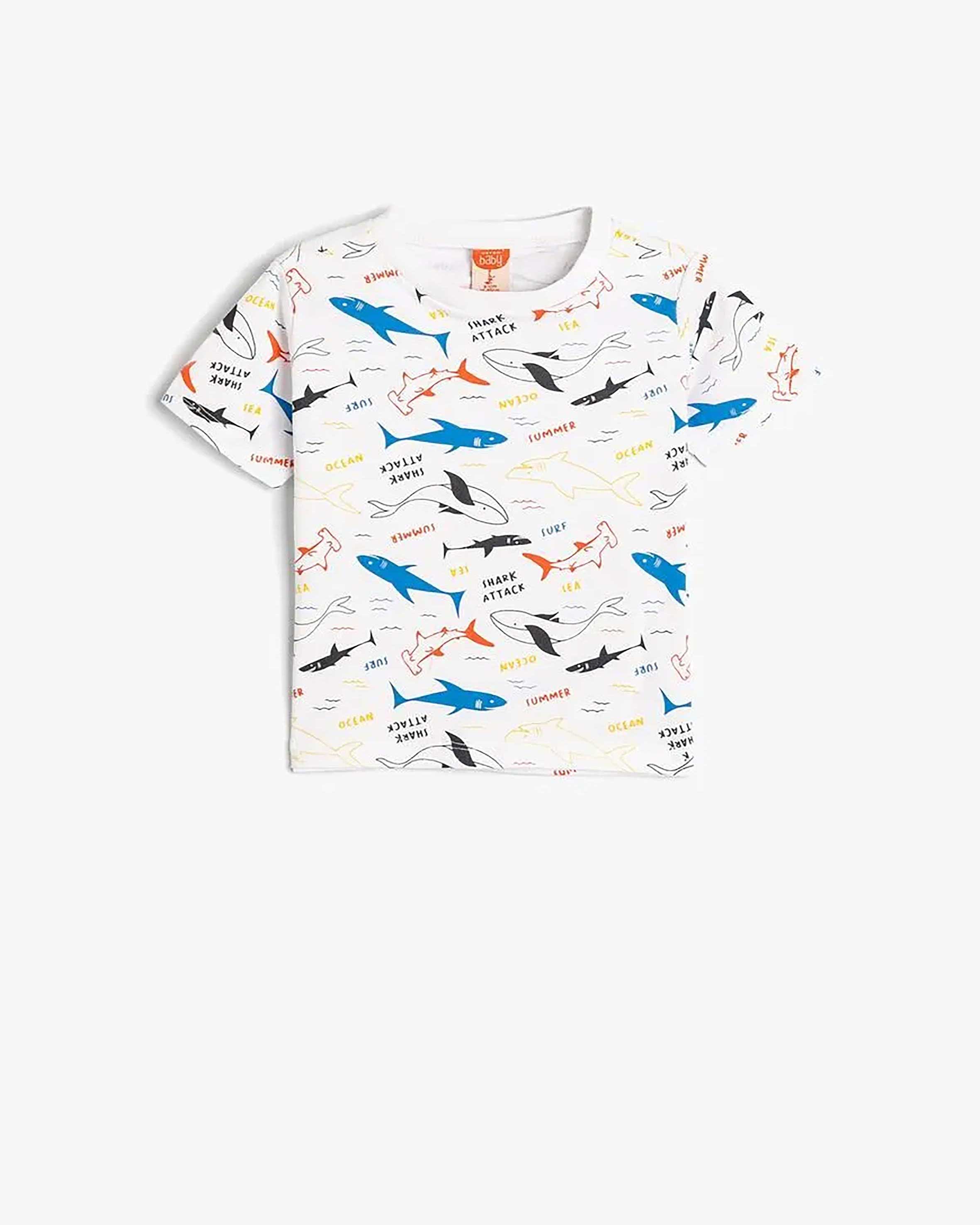 تیشرت طرح دار مردانه کوتون Koton کد 4SMB10178TK