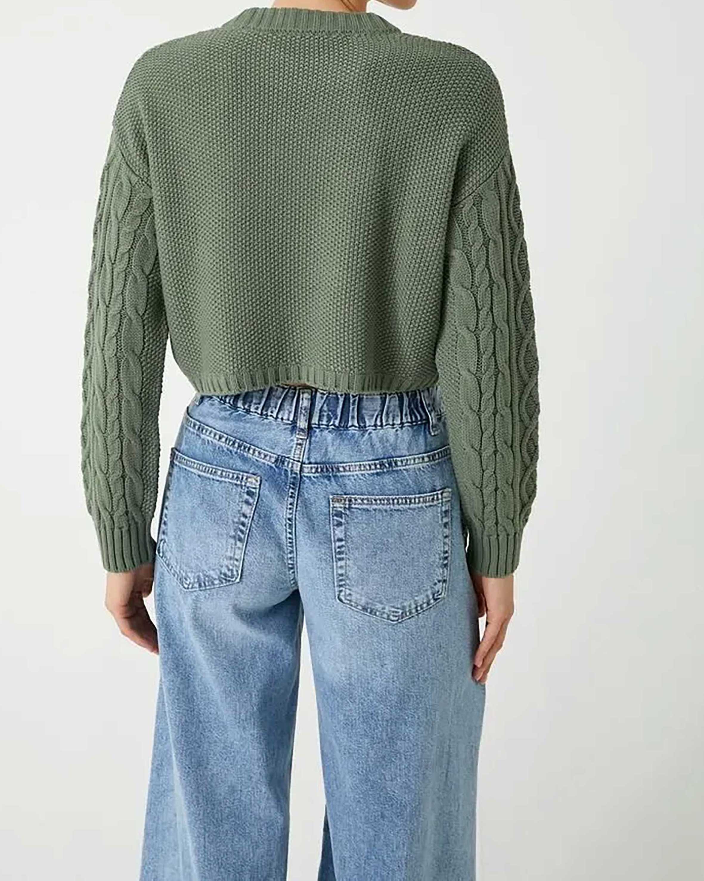 بافت طرحدار زنانه کوتون Koton کد 5WAK90182HT