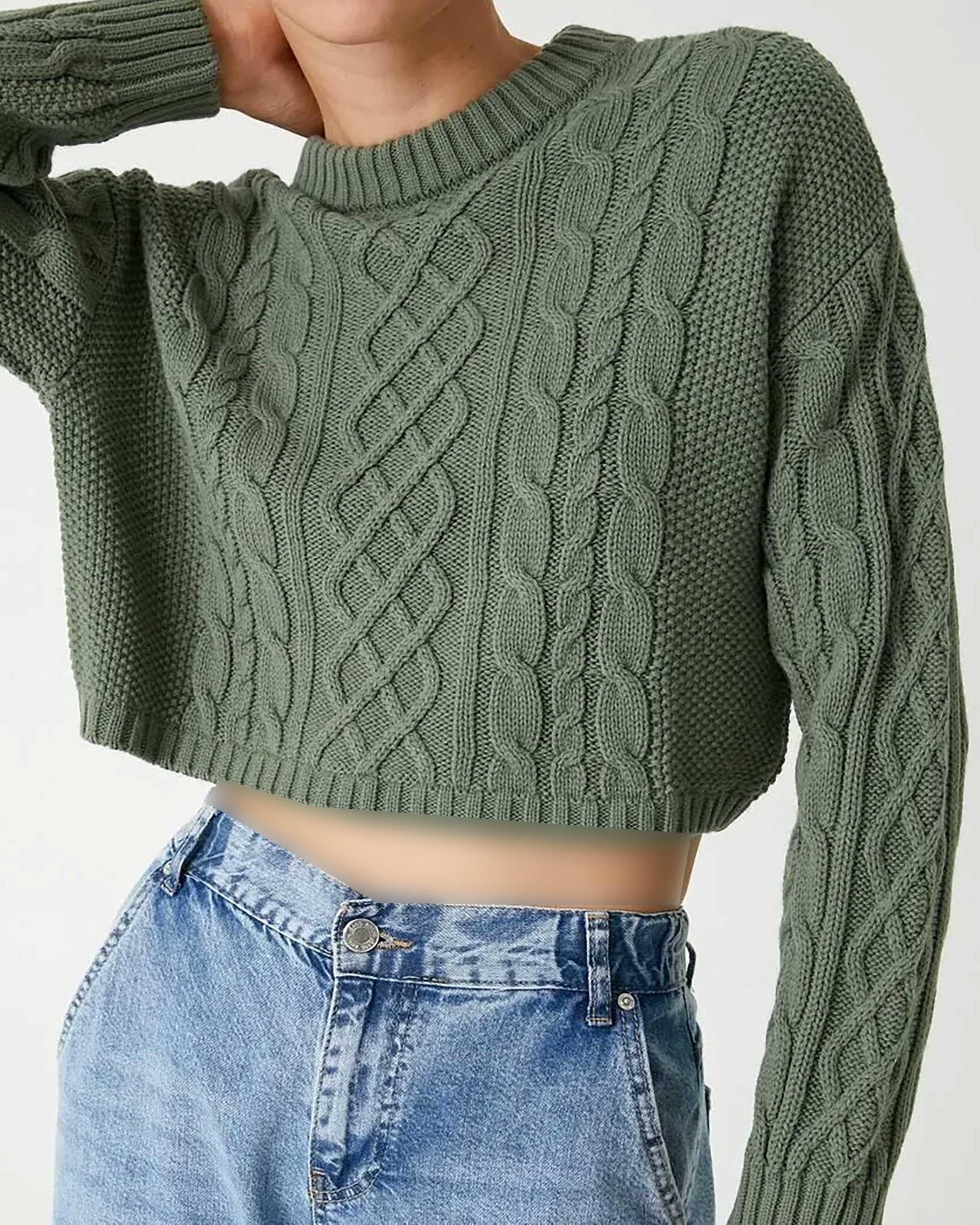 بافت طرحدار زنانه کوتون Koton کد 5WAK90182HT