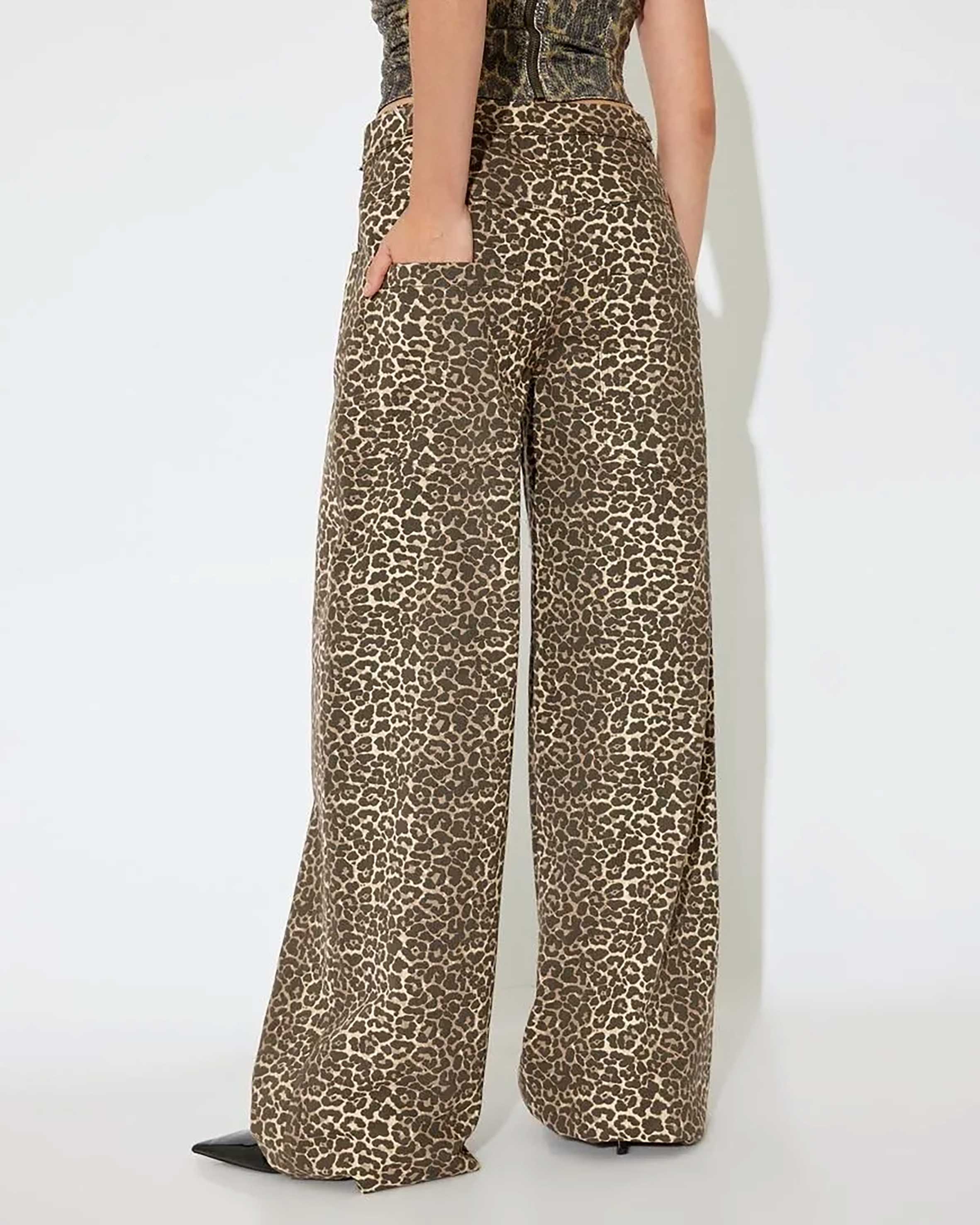 شلوار واید طرح دار  زنانه کوتون Koton کد 5WAL40050IW