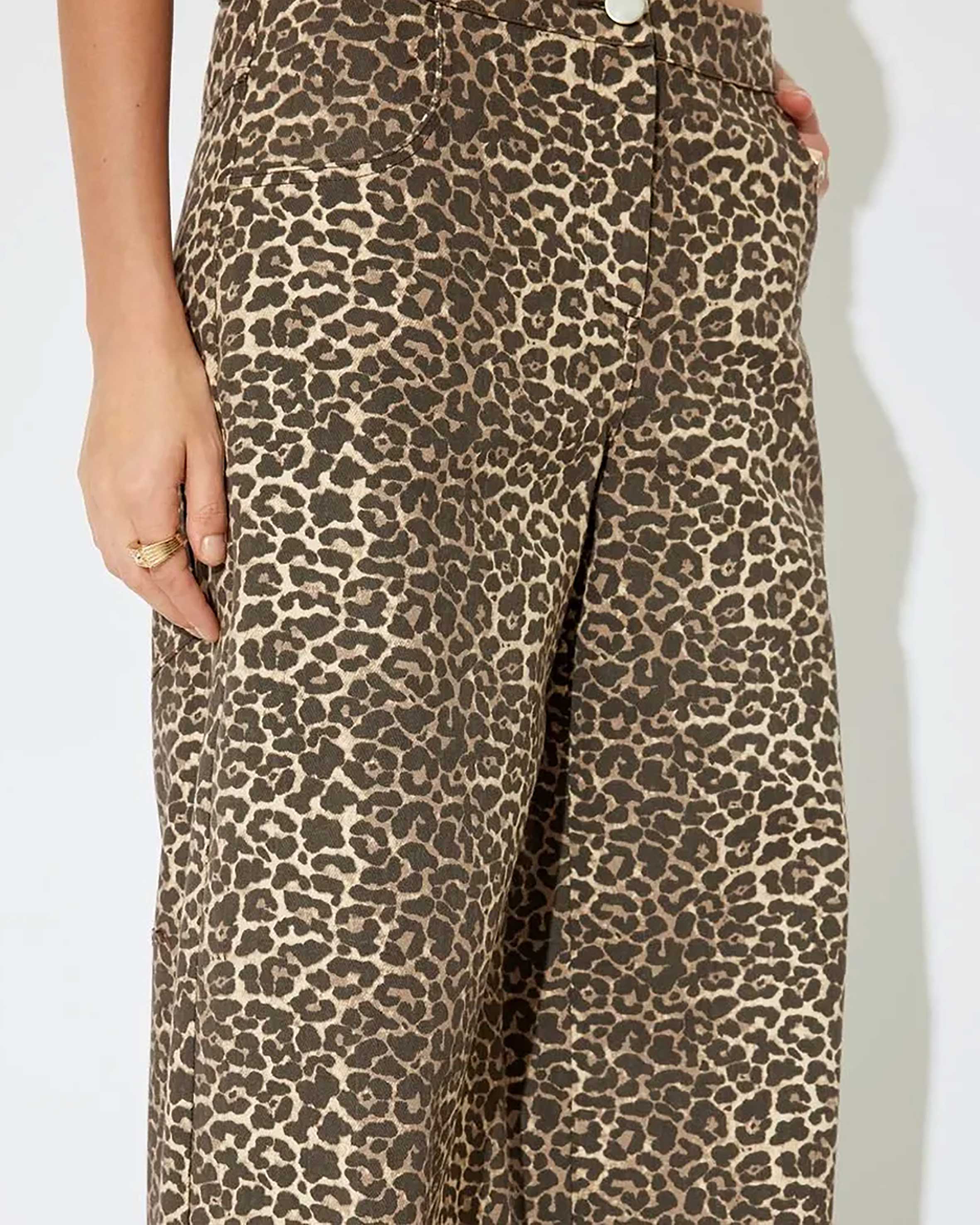 شلوار واید طرح دار  زنانه کوتون Koton کد 5WAL40050IW