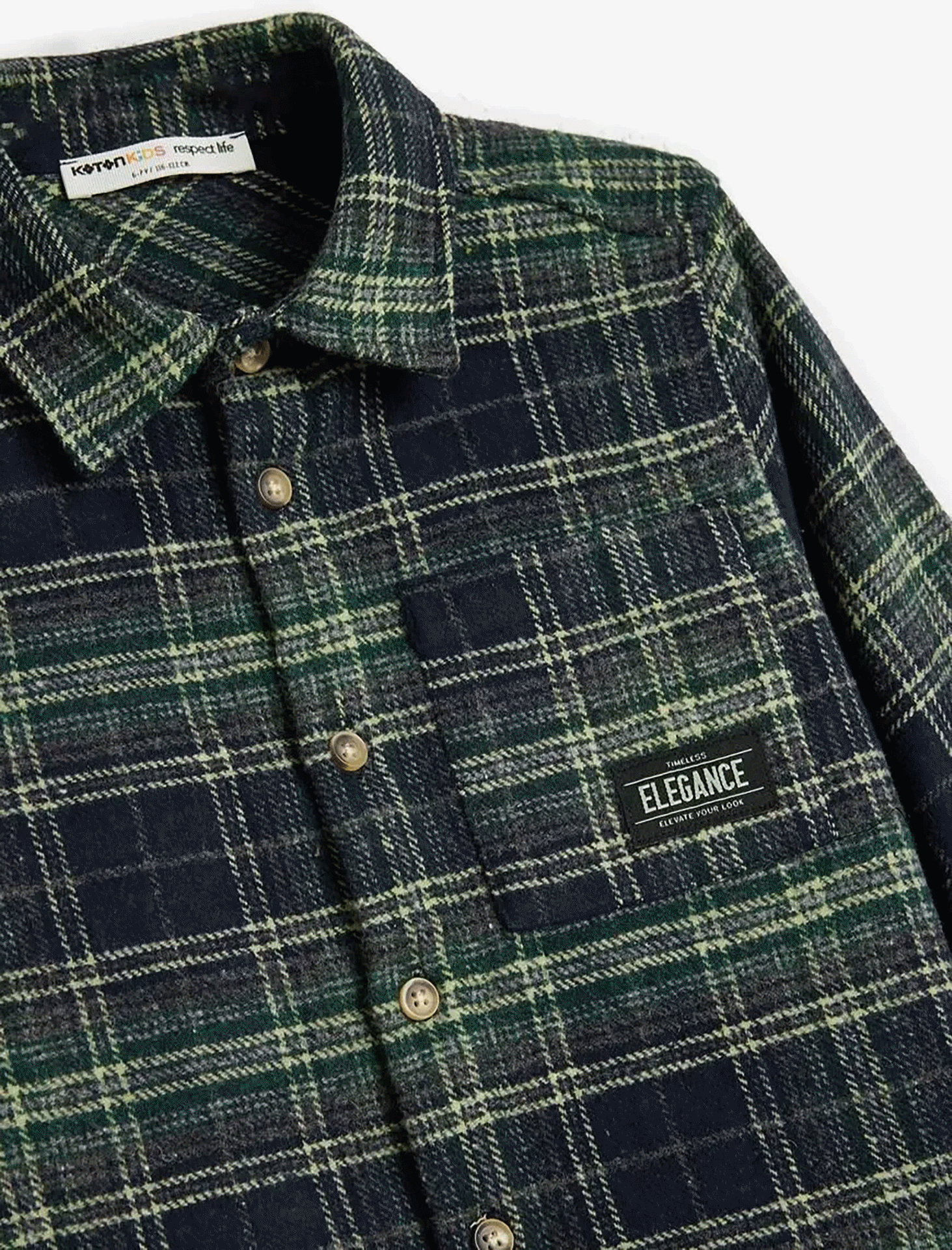 پیراهن چهارخانه پسرانه کوتون Koton کد 5WKB60054TW