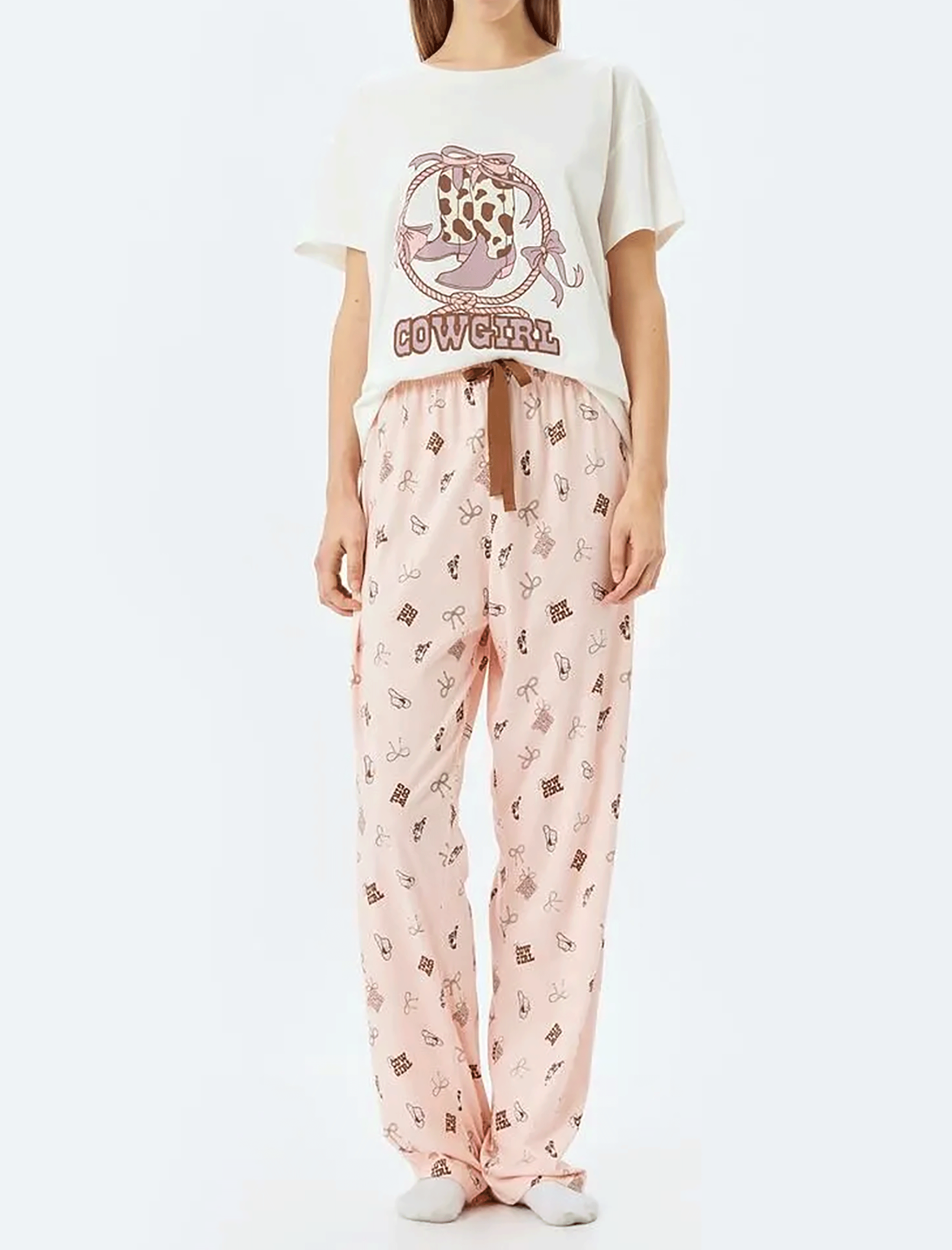 ست راحتی طرحدار زنانه کوتون Koton کد 5WLK40243MK