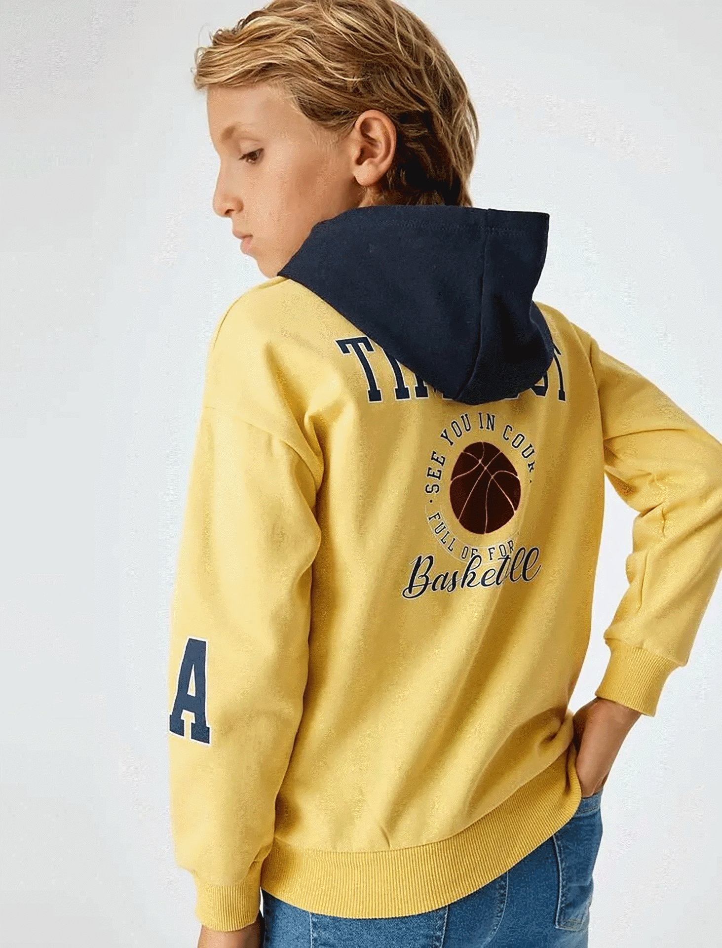 هودی طرح دار پسرانه کوتون Koton کد 5WKB10189TK