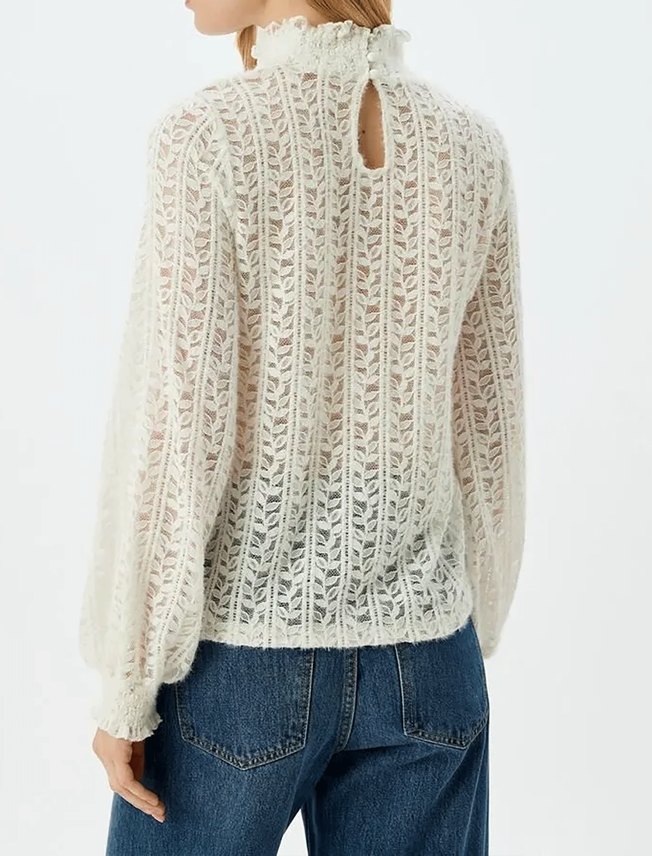 بلوز آستین بلند طرح دار زنانه کوتون Koton کد 5WAK80009EK