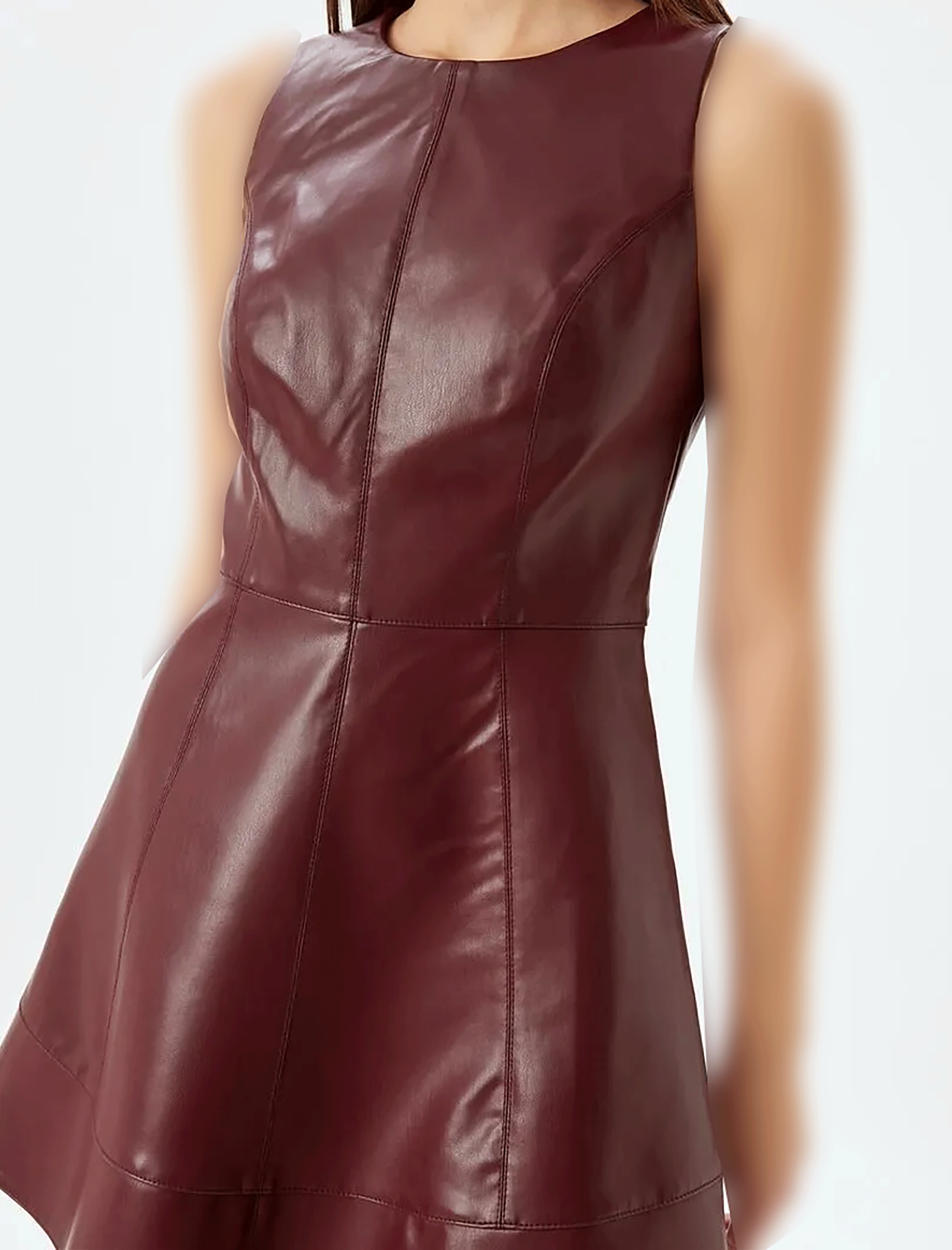 پیراهن طرح چرم زنانه کوتون Koton کد 5WAK80098UW