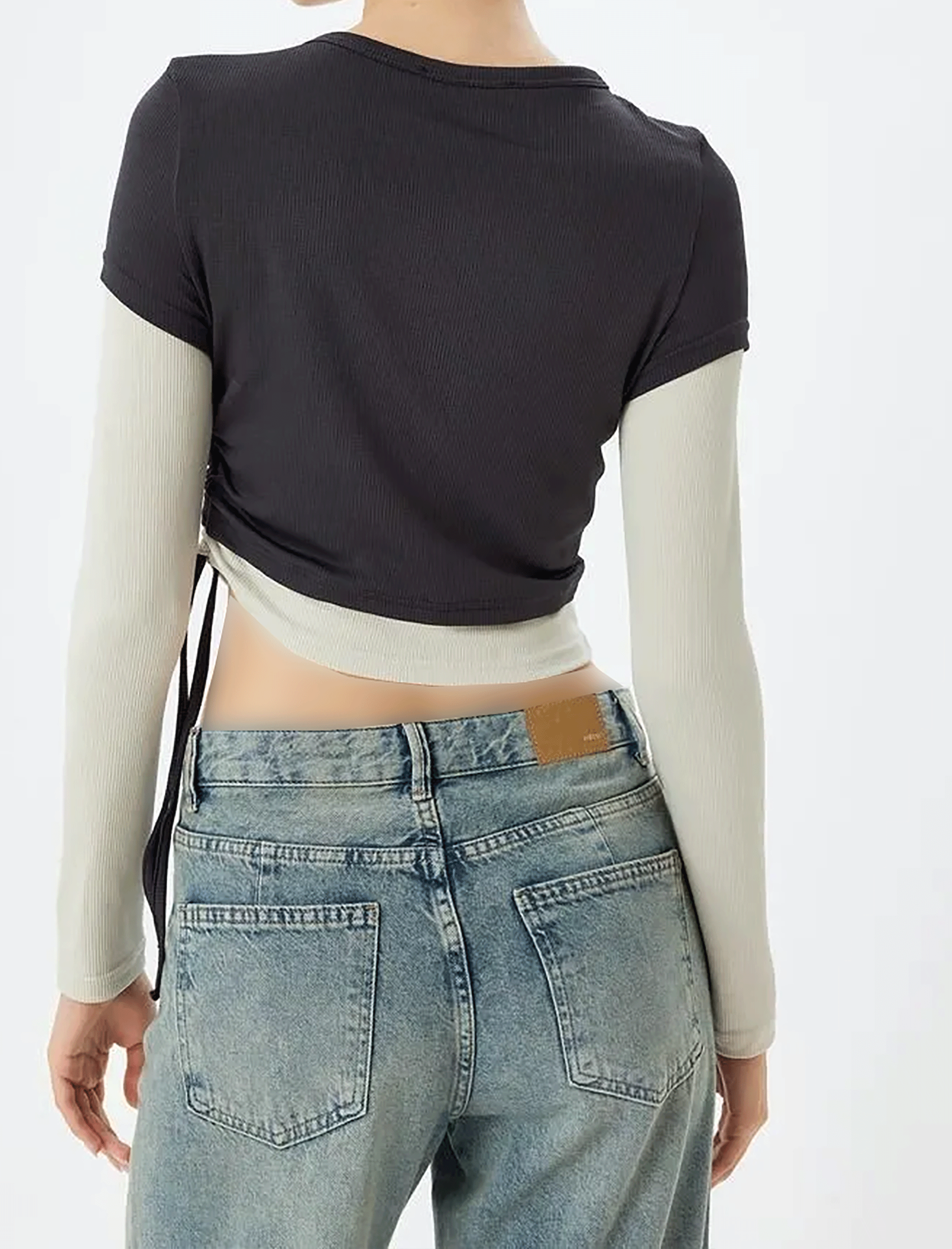 کراپ آستین بلند زنانه کوتون Koton کد 5WAL10070IK