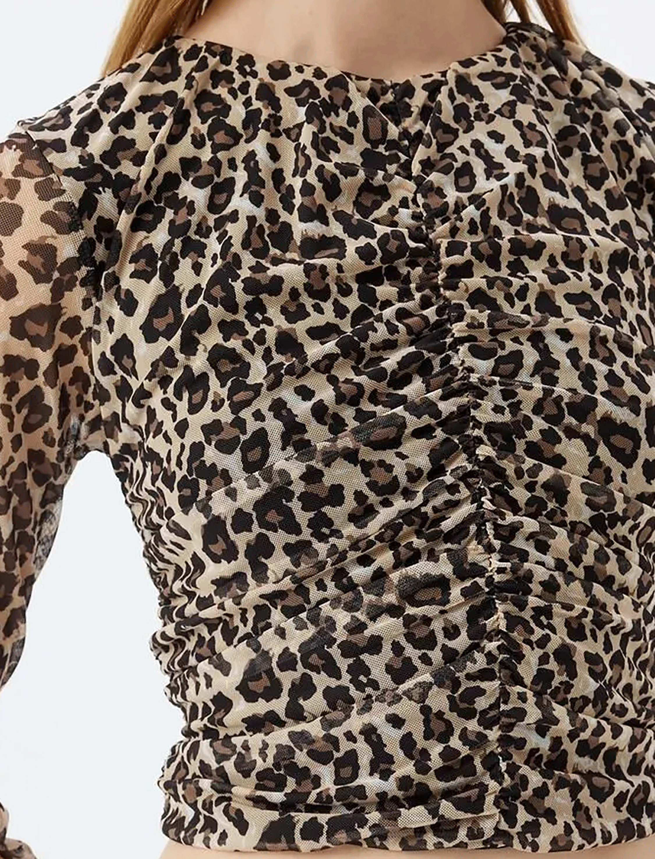 کراپ شومیز آستین بلند زنانه کوتون Koton کد 5WAL60024IK