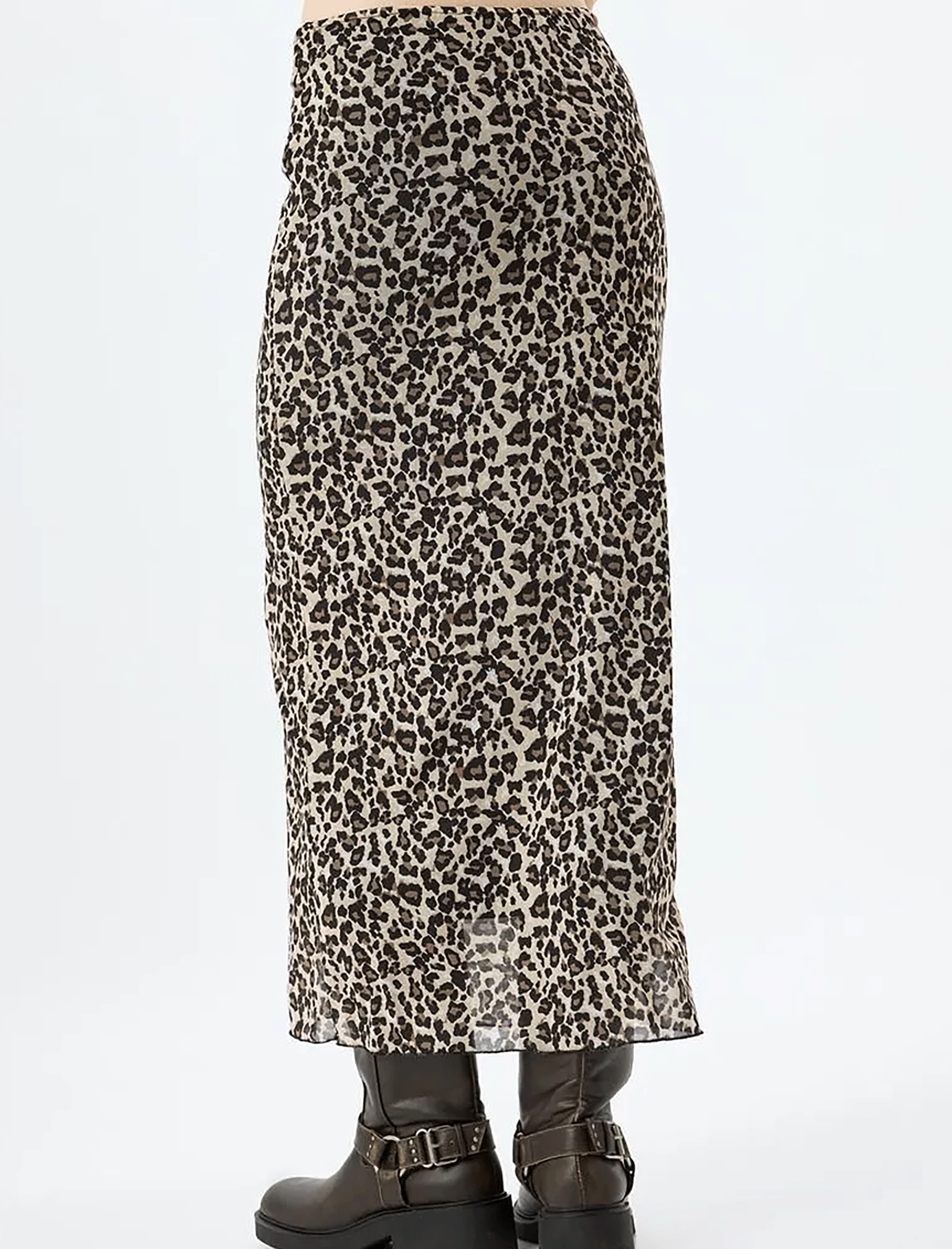 دامن میدی طرح دار زنانه کوتون Koton کد 5WAL70055IK