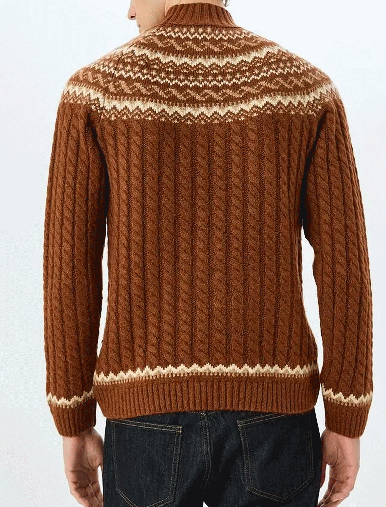 پلیور طرح دار مردانه کوتون Koton کد 5WAM70156HT