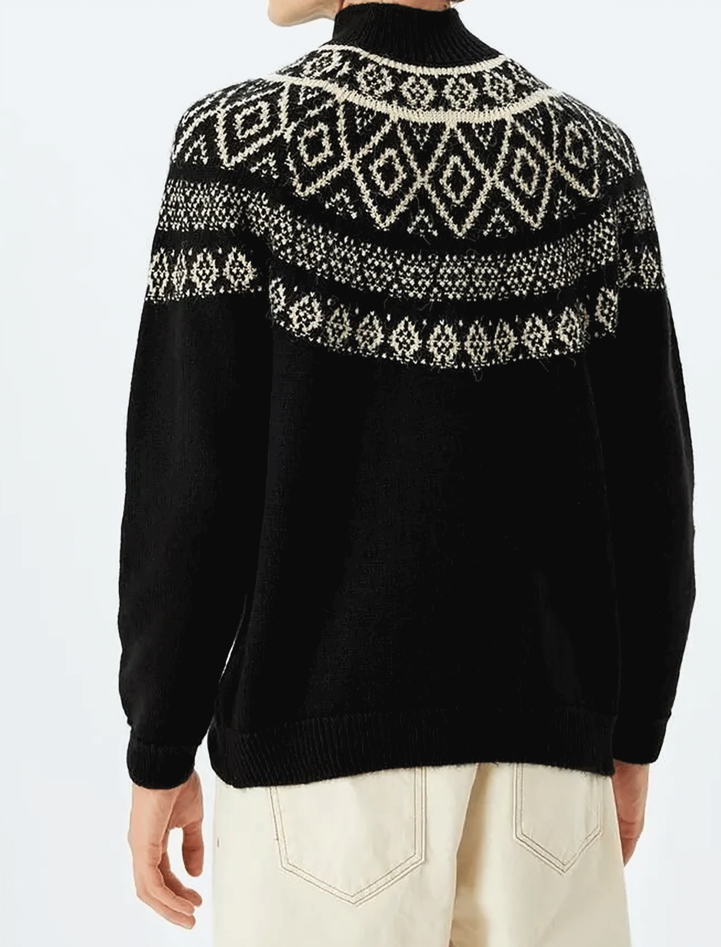 پلیور طرح دار مردانه کوتون Koton کد 5WAM70152HT