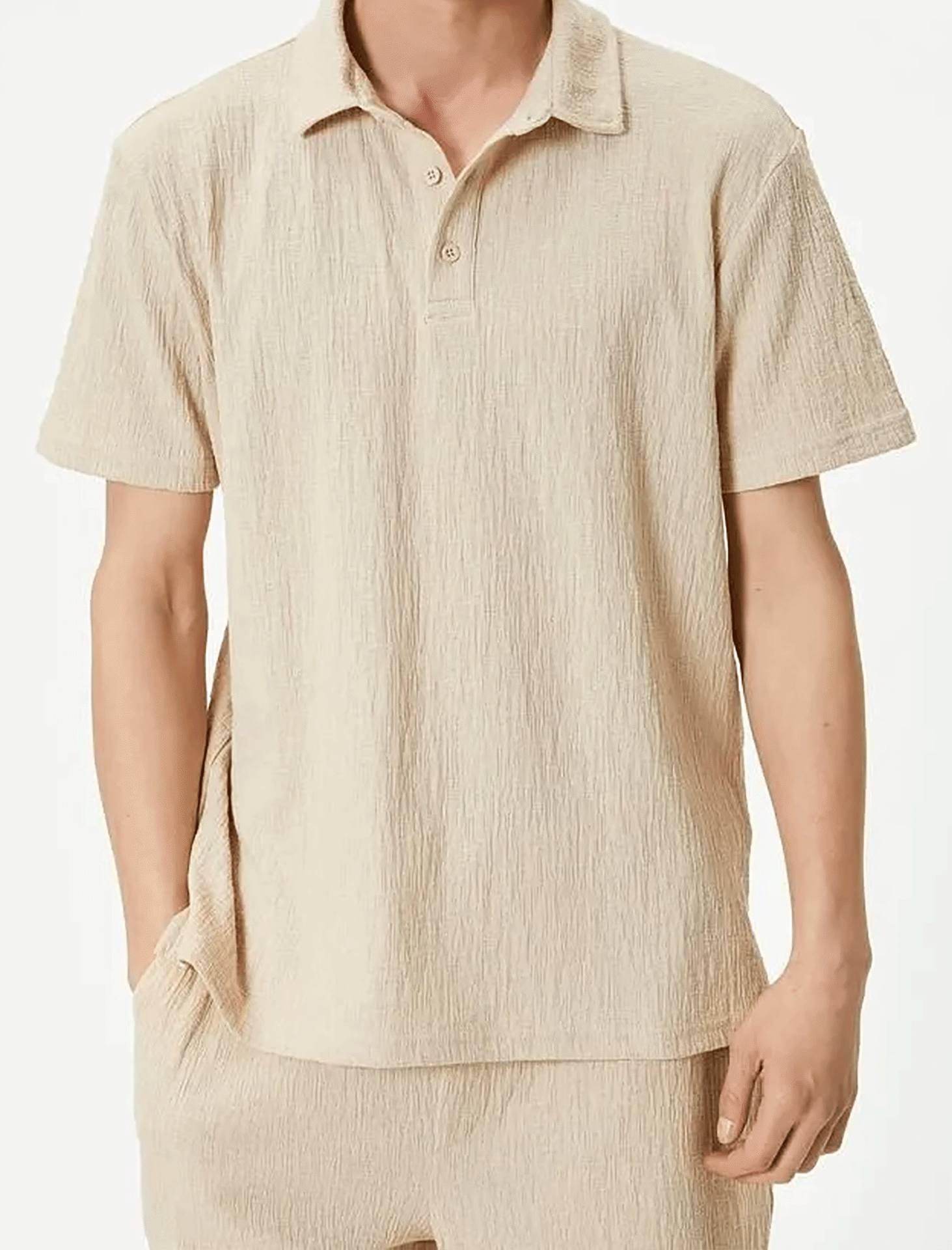 پولوشرت نخی مردانه کوتون Koton کد 4SAM10001MK