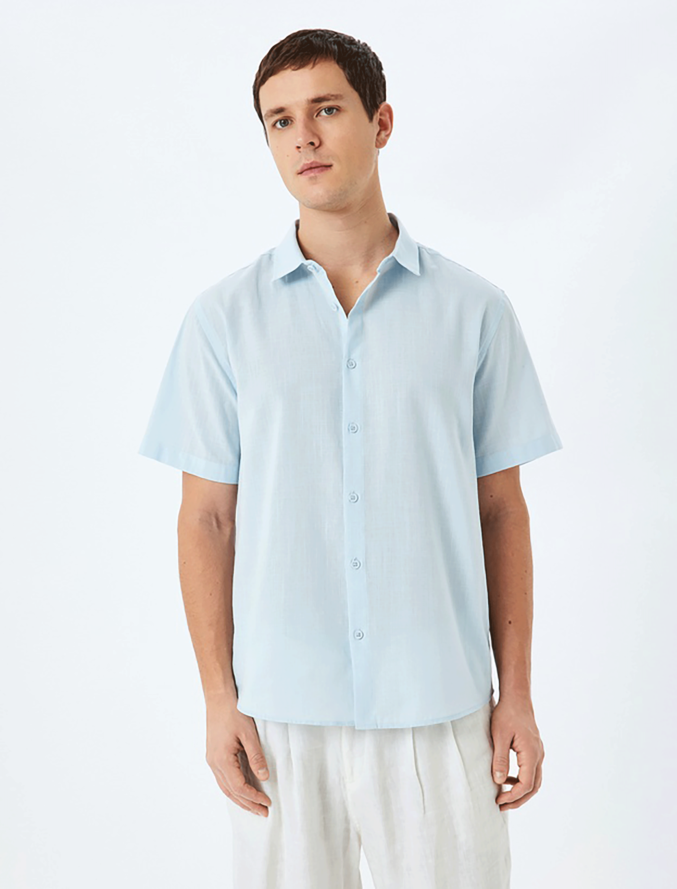 پیراهن آستین کوتاه مردانه کوتون Koton کد 5SAM60006HW